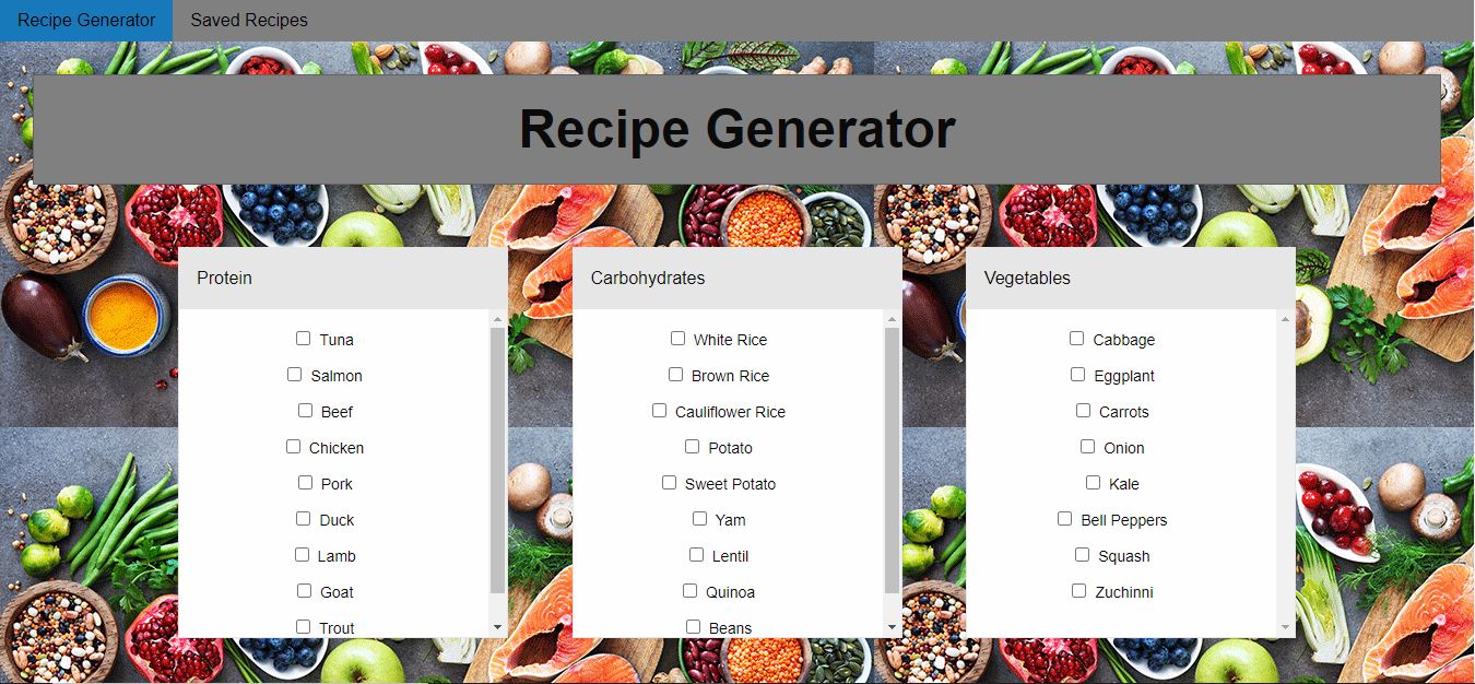 recipe generator